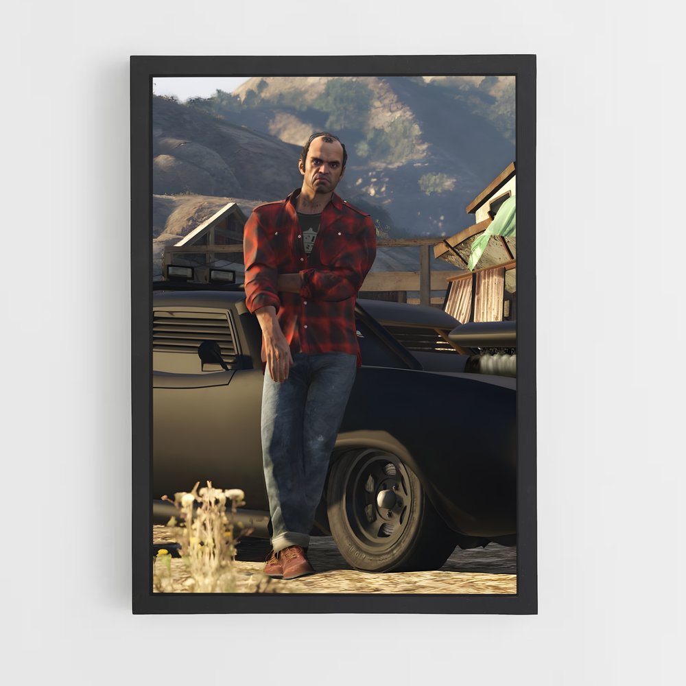 Poster Chaos à Los Santos – affiche GTA V (vue 2)
